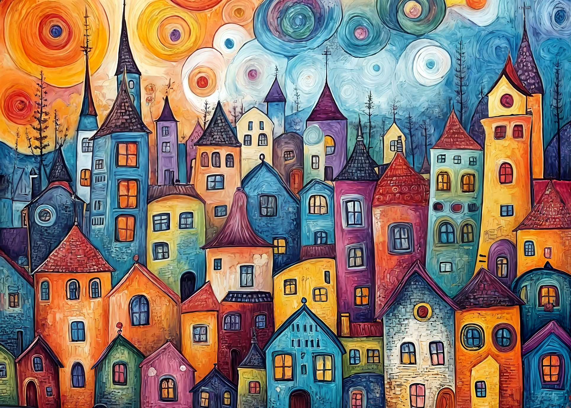 Colored city